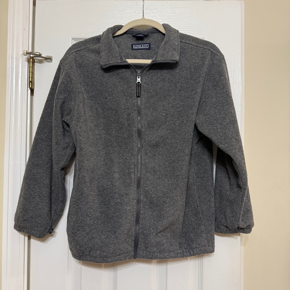 Lands' End Kids Gray Puffer Jacket